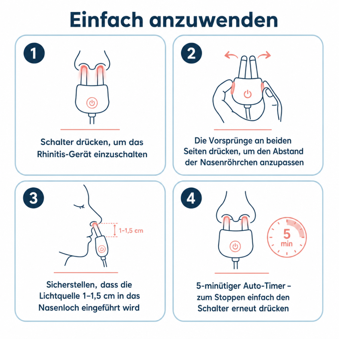 Rotlicht-Nasentherapiegerät